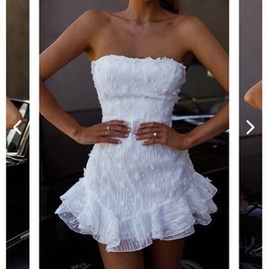 SOLD Selfie Leslie Cece Embellished Bandeau Dress